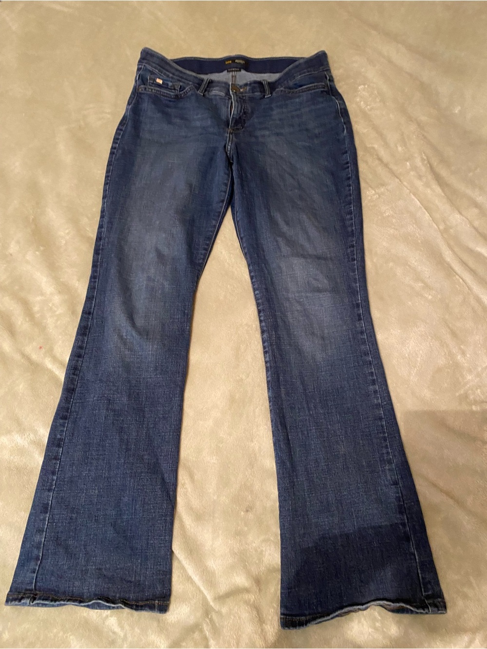 Lee Flex in Motion Classic Dark Blue Women's Bootcut Jeans sz 12